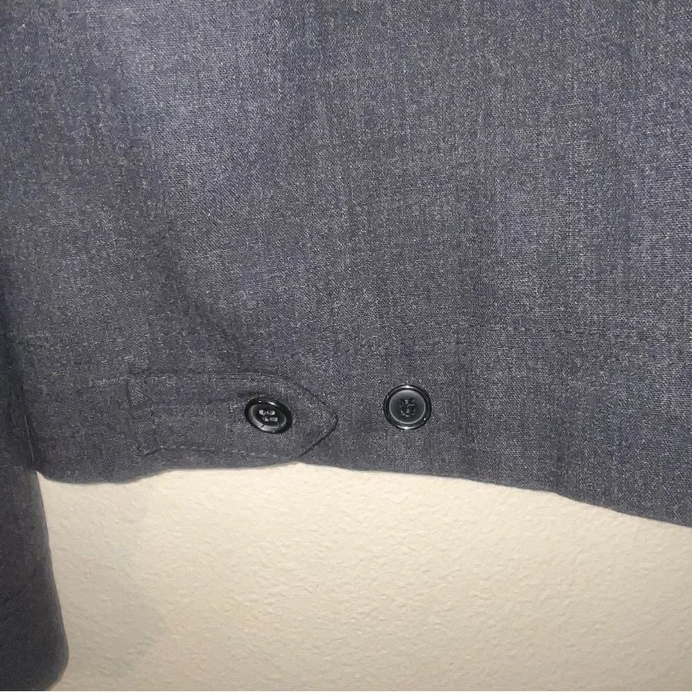 SO by Alexander Van Slobbe Charcoal Gray Wool Zip Sport Coat L
